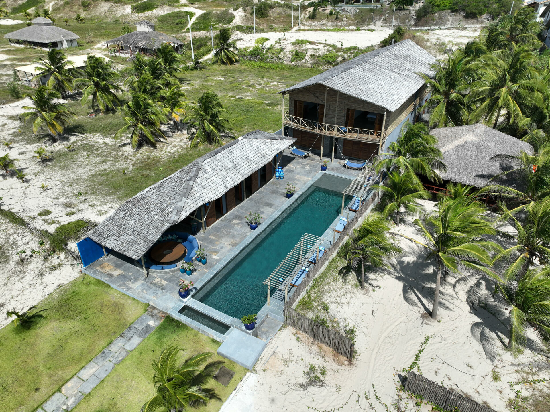 Imagem de Casa espaçosa, pé na areia, com vista maravilhosa, localizada no Preá